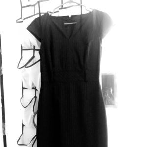 Antonio Melani black penned stripped dress
